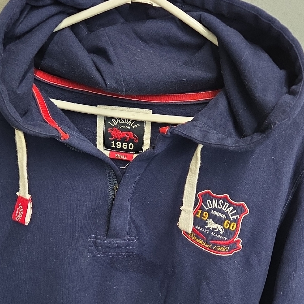 Lonsdale Navy Blue Hoodie for Men